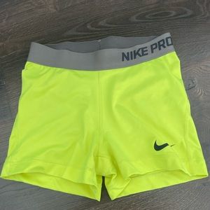 neon yellow nike pros